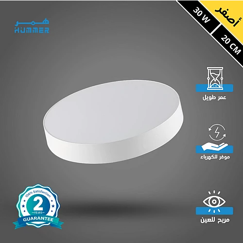 لطش ظاهر لون الانارة اصفر 30 واط 20 سم
