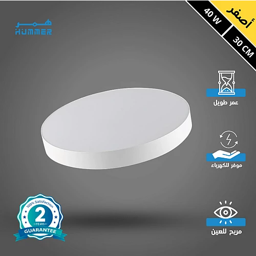 لطش ظاهر لون الانارة اصفر 40 واط 30 سم