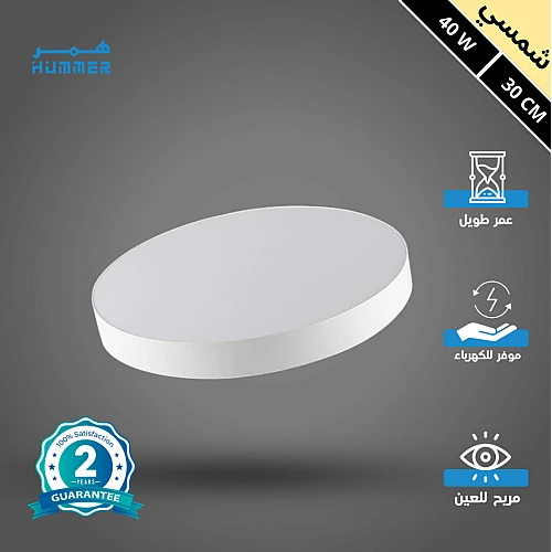 لطش ظاهر لون الانارة كريمي 40 واط 30 سم