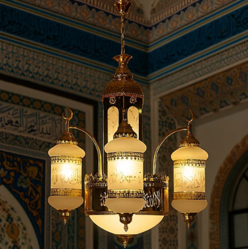 نجف مساجد اسلامي ذهبي E27*11L ثلاثي