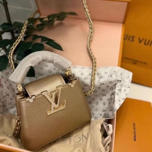 شنطة لويس فيتون مزين بالكريستال