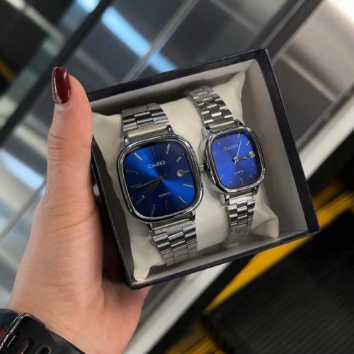 طقم ساعات كاسيو Ltp للزوجين - كحلي