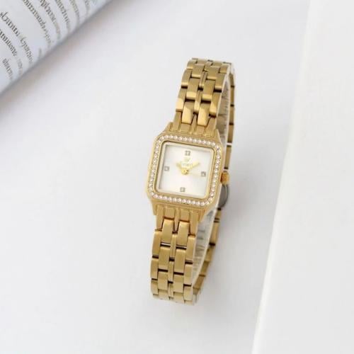 ساعة نسائية من ايفرد بتصميم حديث - ذهبي