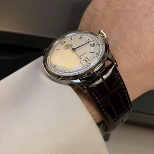 ساعة أورينت - بامبينو كلاسيك أبيض