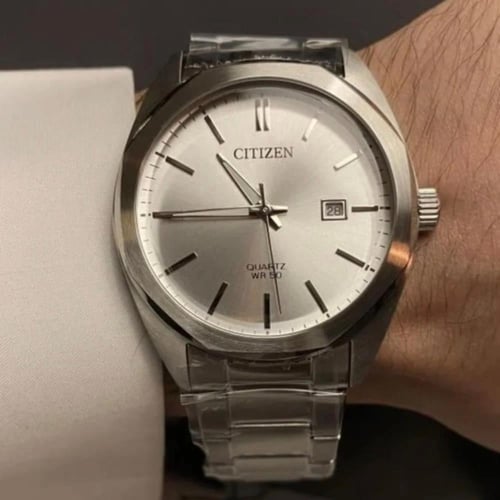 ساعة سيتيزن كوارتز أبيض - bI5110