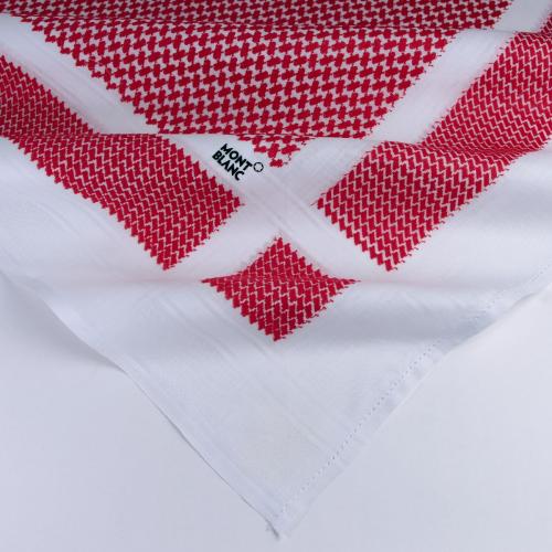 شماغ مونت بلانك أحمر من القطن الطبيعي