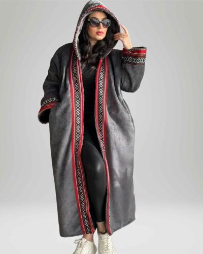 فروة نسائيه بتطريز تراثي