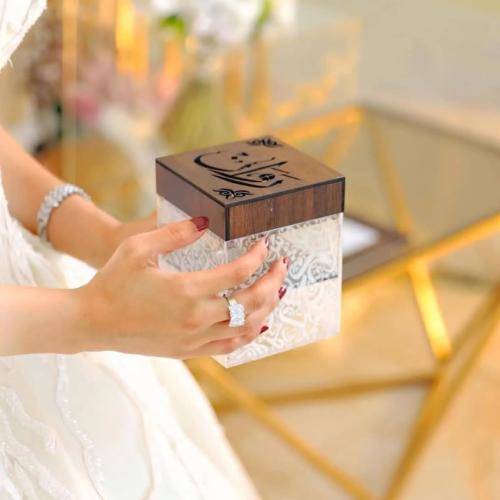 مبخرة خشب صغيره بالاسم - هدية راقية