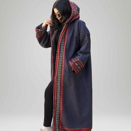 فروة نسائي - قماش صوف