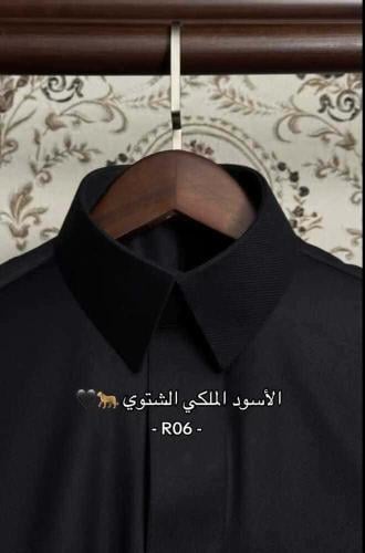 قماش رجالي - الأسود الملكي الشتوي