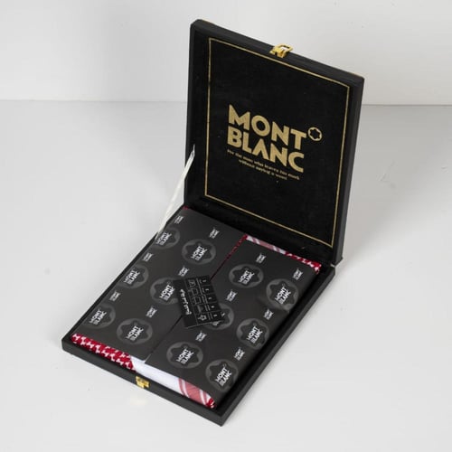 شماغ مونت بلانك كلاسيك بشعار ابيض