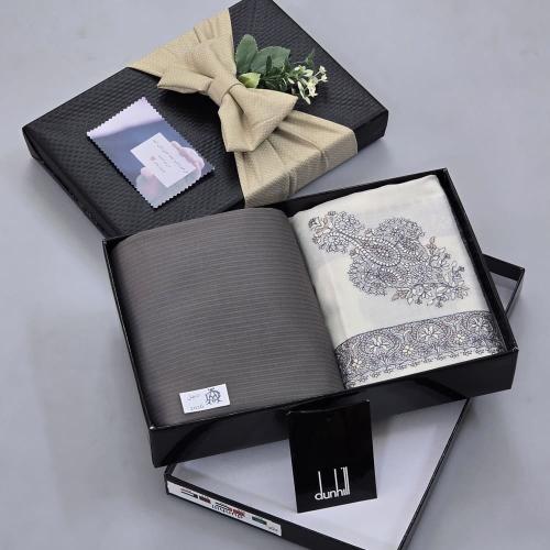 طقم رجالي شتوي - شال كشميري + قماش شتوي