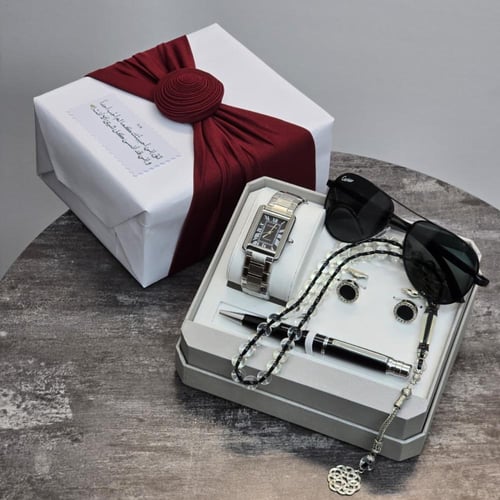 طقم ساعة كارتير فخم - ستيل تصميم كارتير مع نظارة و...