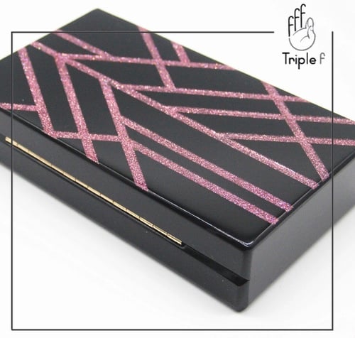 Black and pink clutch