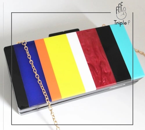 Colorful clutch