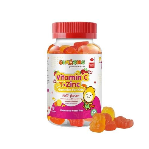 جاميزنج فيتامين C مع الزنك للأطفال – 60 قطعة