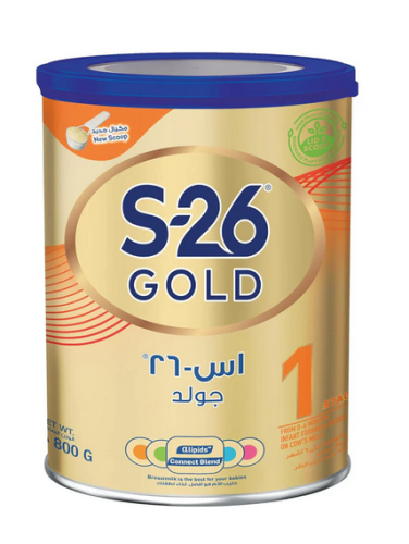 إس - 26 حليب اطفال جولد المرحلة (1) - 800 جم