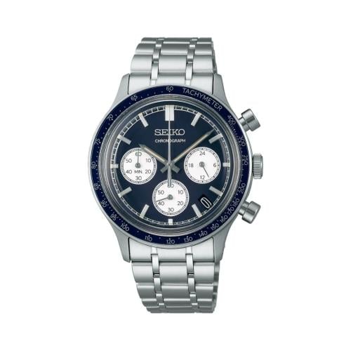Seiko SSB477P1 Quartz Chronograph Men's Watch Blue...
