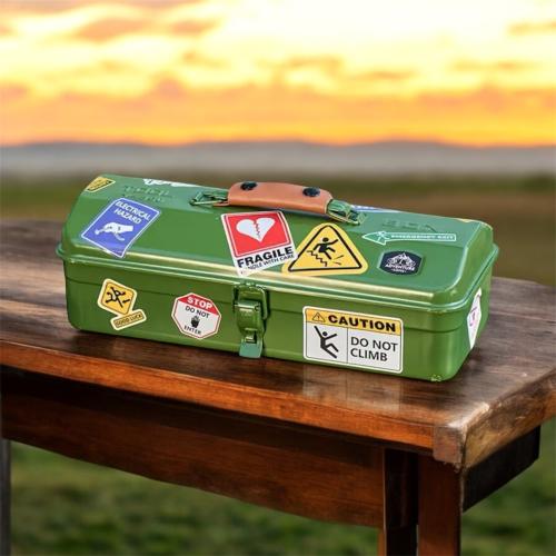 صندوق أدوات معدني مقاوم للماء-حافظة حديدية متينة م...