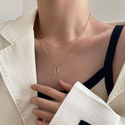 سلسال المربع المجوف فضه 925s