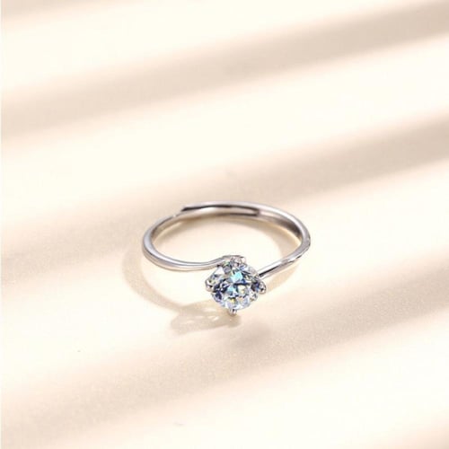 خاتم نسائي فضه 925s مقاس قابل للتعديل