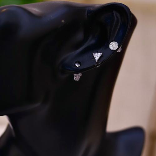 حلق 6 قطع فضة 925s