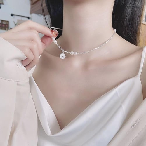 سلسال القلب واللؤلؤ فضه 925s