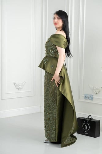 فستان سهره زيتي