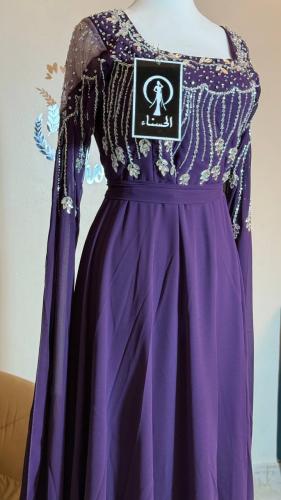 فستان مطرز موف