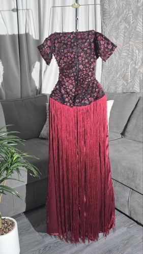 فستان خمري هدي