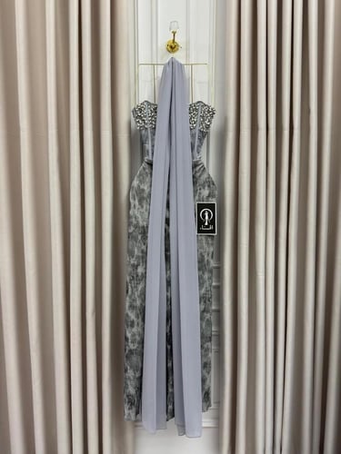 فستان ليان رمادي