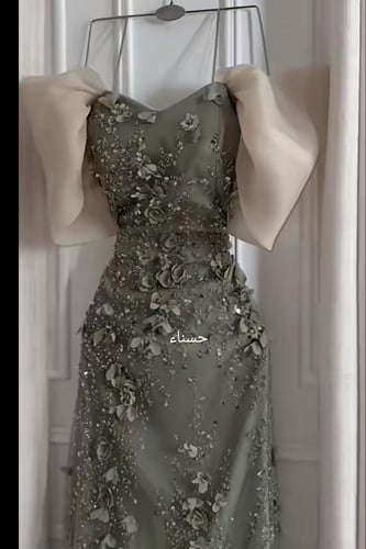 فستان مزخرف ورد