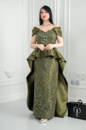 فستان سهره زيتي