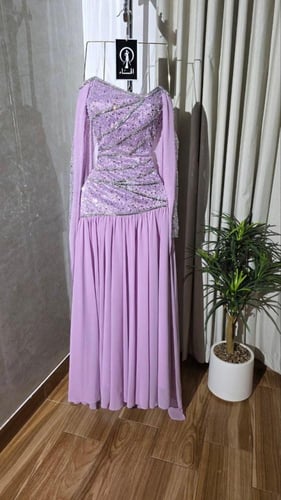 فستان سهره عنابي