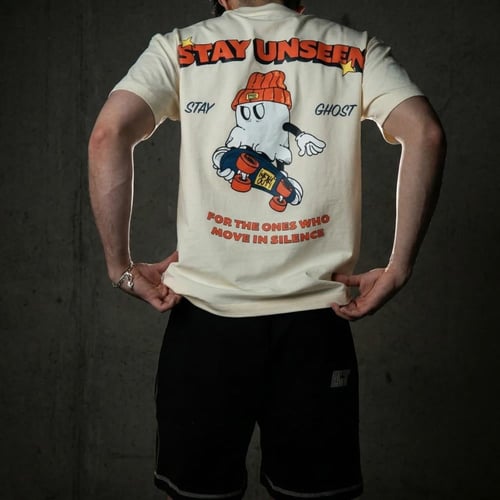 CREAM TEE - STAY GHOST