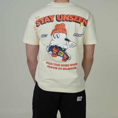 CREAM TEE - STAY GHOST
