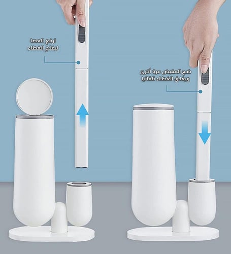 أداة تنظيف المرحاض برؤوس تعقيم تستخدم مرة واحدة وب...