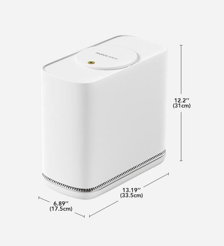 سلة مهملات أنيقة بفتحة صغيرة مع خاصية تمدد الكيس ا...