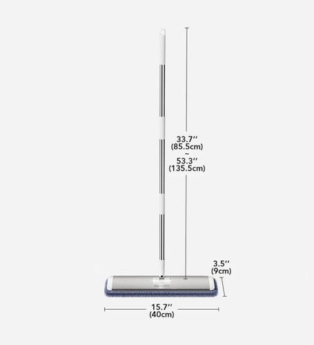 ممسحة مسطحة حجم متوسط بطول 40 سم وعرض 9 سم