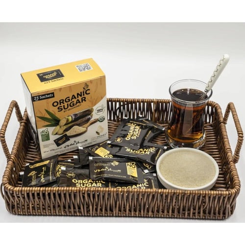 سكر عضوي وزن 125 جرام (25 ظرف) ماركة جيو هني