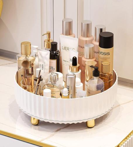 منظم مستحضرات التجميل بتصميم عصري قابل للدوان 360...