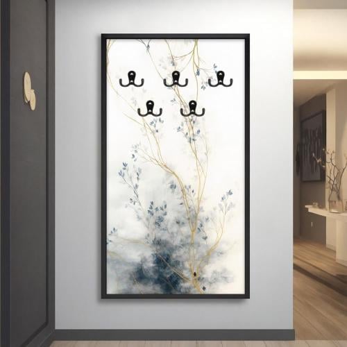 لوحة قماشية بتصميم مودرن لتعليق الملابس