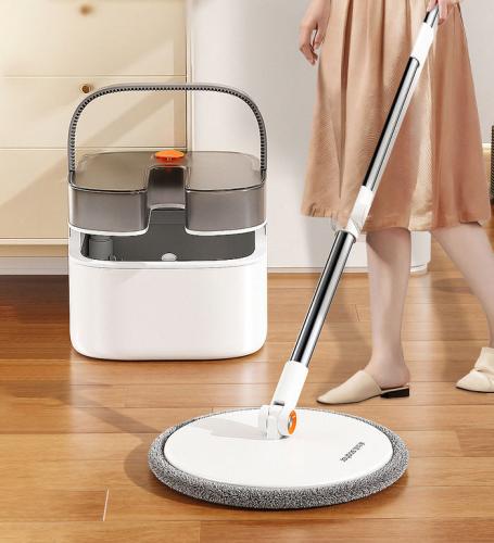 ممسحة ذكية بتقنية فصل الماء النظيف عن المتسخ الاصد...