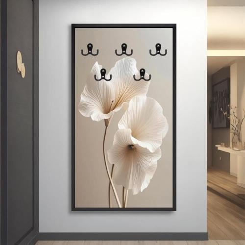 لوحة قماشية بتصميم مودرن لتعليق الملابس