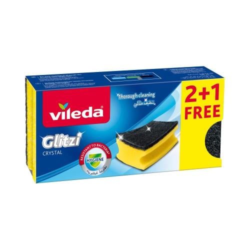 Filida dishwashing sponge, Crystal Glitzy, 2+1 free