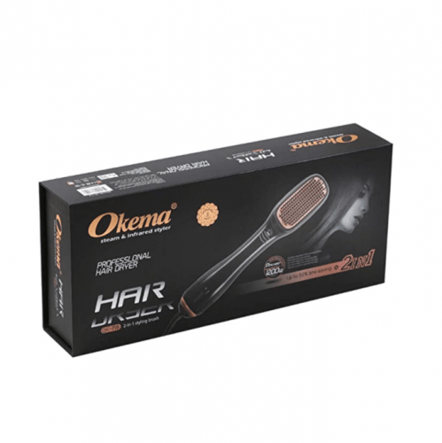 استشوار تجفيف وتصفيف الشعر 1200واط 2 في 1 من اوكيم...