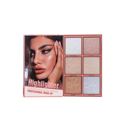 باليت دفتر 4 في 1 ظلال العيون+ اضاءة + احمر خدود +...