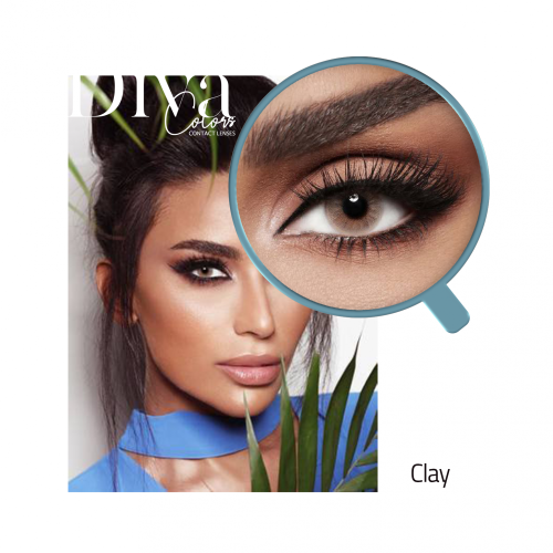عدسات لاصقة اللون كلاي Clay من ديفا