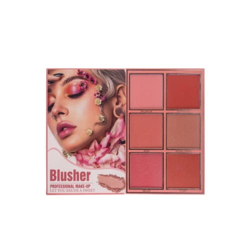 باليت دفتر 4 في 1 ظلال العيون+ اضاءة + احمر خدود +...