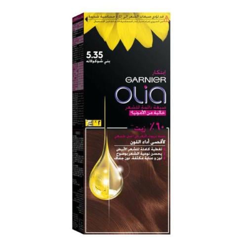 صبغة شعر اوليا بني شوكولاته من غارنييه - 5.35